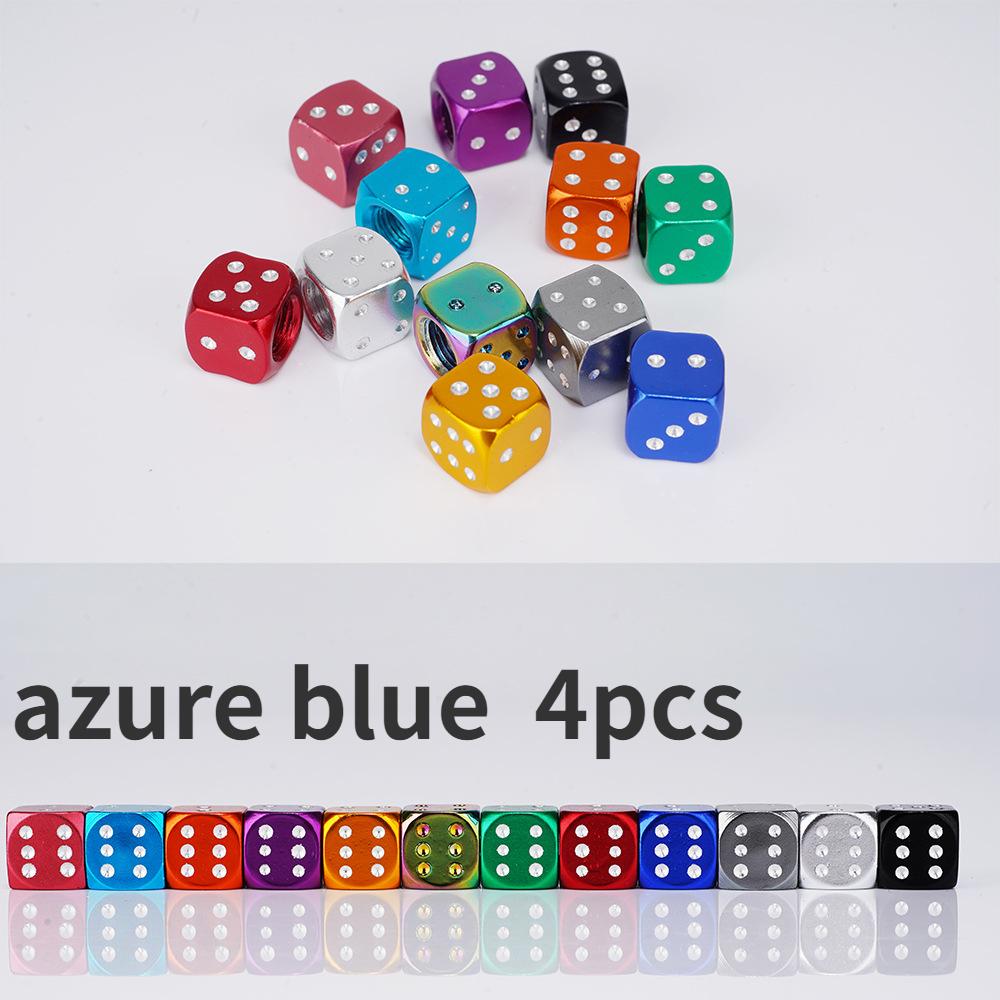 4PCS Aluminum Car Truck Motocycle Bike Dice Cap Cover AUTCOAT Tire Valve Tyre Caps Stem Air Cap Airtight Cover Auto Accessories