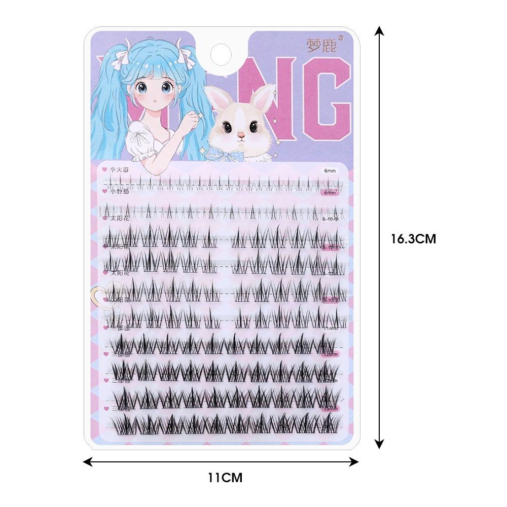 10Rows/Box Comfortable To Wear Eye Makeup Tools Realistic and Natural Individual Lashes