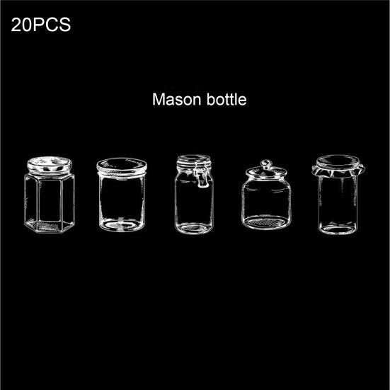 Прозрачные закладки из сухоцветов, набор для самостоятельного изготовления закладок из прессованных цветов, прозрачная бутылка желаний