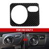 Наклейка на рамку переключателя фар автомобиля из углеродного волокна, устойчивая к царапинам, простая в установке, для VW Golf 6 R MK6 Scirocco 09-16