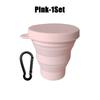 Складная чашка 180 мл, мини-выдвижная чашка, силиконовая портативная чайная чашка для путешествий, телескопическая кружка для кофе с крышкой