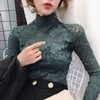 Women's Tops Lace Hollow Out Pullover Round Neck Long Sleeve Office Bottom Pullover Plus Size Pullover Tops