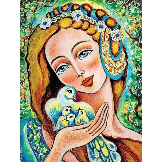 5D DIY Алмазная картина Женщина Современная картина со стразами Алмазная вышивка Распродажа Вышивка крестиком Мозаика Настенный домашний декор