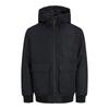 Men's Black Hooded Bomber Jacket