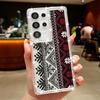 Винтажный чехол с принтом тотема для Samsung Galaxy A56 A55 A54 A36 A15 A16 A26 5G S25 Edge S24 S22 Ultra S23 FE Бриллиантовый ТПУ чехол для телефона