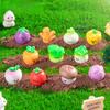 11Pcs Mini Cartoon Vegetable Doll Miniatures Resin Ornaments Fairy Garden Decoration Moss Terrarium Micro Landscape