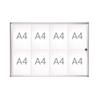 MAUL – Витрина для экспозиции, внешняя глубина 27 мм - внешняя высота 655 мм, 8 x DIN A4 - Настенные витрины