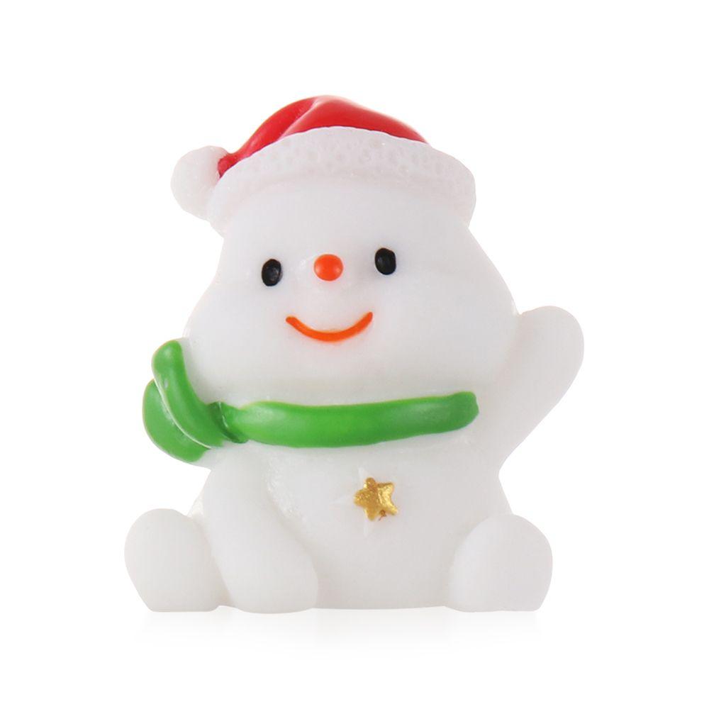 Микропейзаж Декор бонсай Рождественские фигурки Санта-Клауса Миниатюрный снеговик Рождественская елка