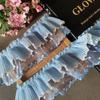 Double Layer Lace Trim Clothing Sewing DIY Pleated Mesh Lace  Lolita Dress Sewing