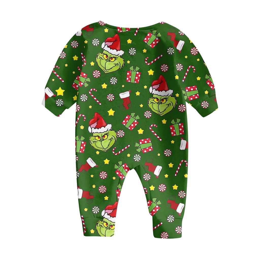 Комплект из топа и брюк с рождественскими принтами для всей семьи Одинаковые комплекты для всей семьи