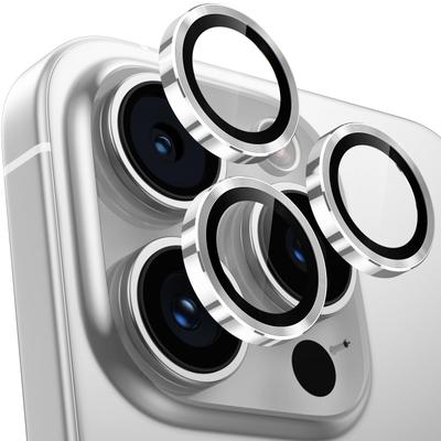 Крышка объектива для iPhone 16 Pro Max Защита камеры 9H Закаленное стекло Алюминиевый сплав Пленка для камеры iPhone 16 Pro Max Ударопрочная Защита от передержки