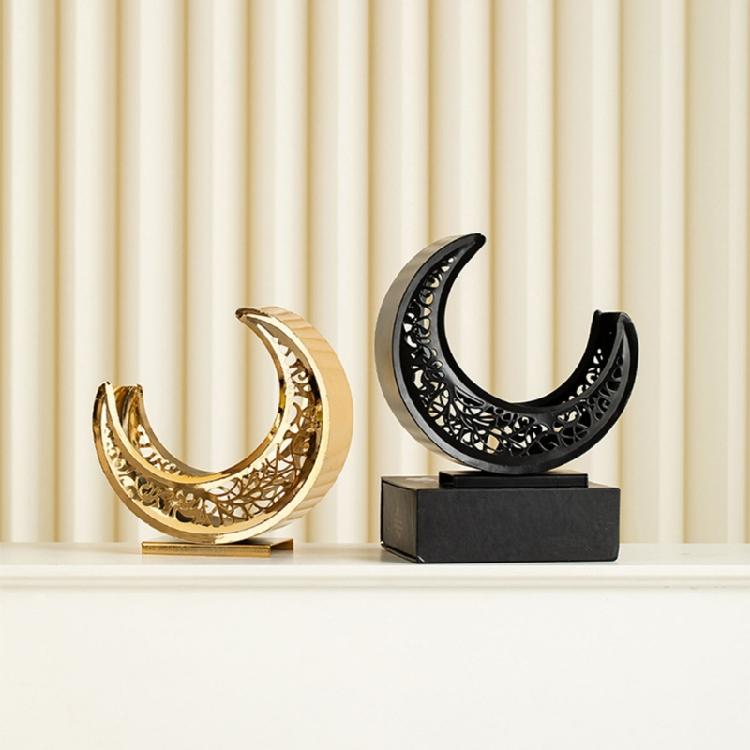 Изогнутая Луна Металлическое Блюдо для Закусок Безопасное для Посудомоечной Машины Поверхности Декоративная Кухонная Утварь для Конфет Аперитивов Домашнее Украшение