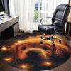 1pc Puppy Sparkle Office Round Area Rug,  Mat Suitable ForOffice, Under Office Chairs Bedroom Living Room Home Decor, Room Deco