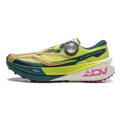Кроссовки Li Ning Lu Pro легкие, высокопрочные, амортизирующие, нескользящие, износостойкие, с низким верхом, для бега по пересеченной местности, женские, желто-зеленые, ARNT002-4