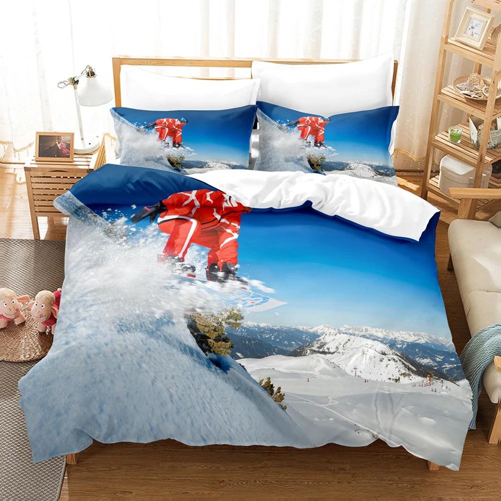 Sea Surfing Bedding Set Surf Modern Outdoor Extreme Sports Duvet Cover Queen King Ocean Surfboard 2/3PCS Polyester Quilt Cover