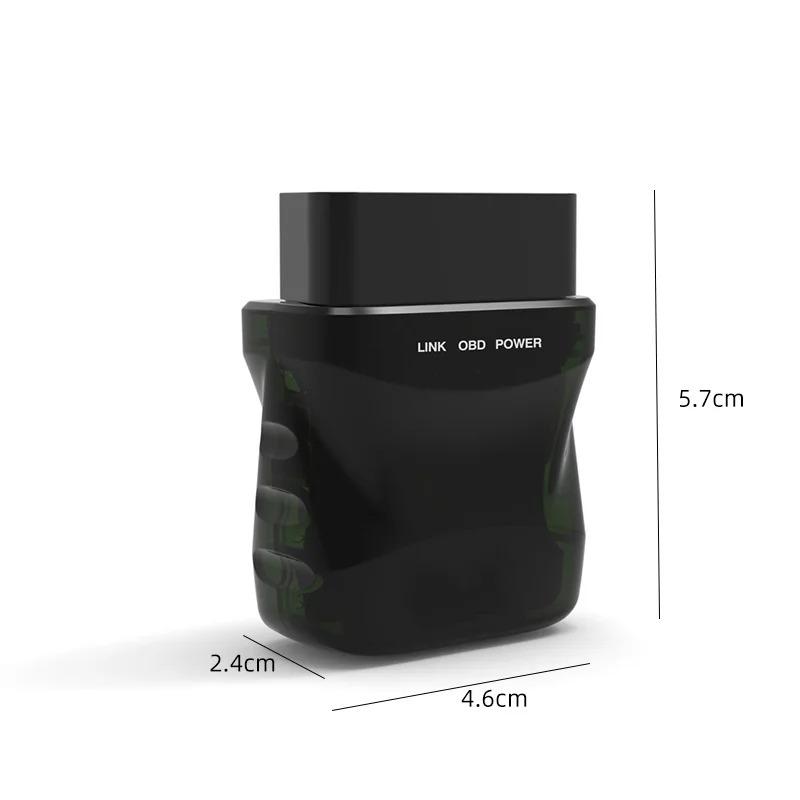 1 ПК OBD2 Инструмент обнаружения V015 Автомобильный диагностический инструмент неисправностей Считывающая карта Bluetooth Тестер двигателя Elm327