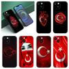 Турция Турецкий флаг черный силиконовый чехол для телефона для Apple iPhone 12 13 Mini 11 14 15 Pro Max 7 8 Plus X XR XS SE 2020 2022
