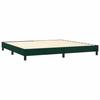 Maison Exclusive - Sommier à lattes de lit et matelas Vert foncé 200x200cm Velours