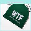 Knit Hat For Men Women Warm Beanie With Alphabet Letters For Streetwear Fashion
