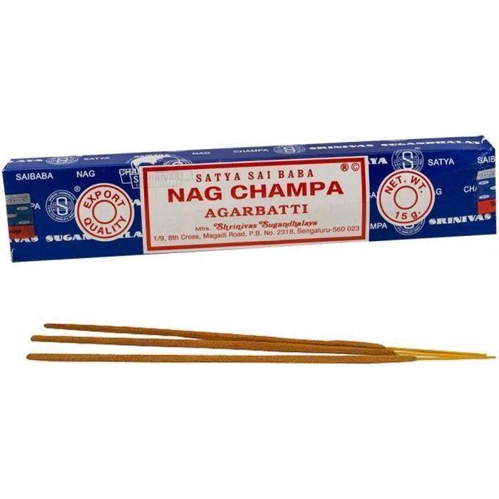 Encens - Nag Champa - Argabatti - 15 Grammes - Parfum Apaisant - 15 Bâtonnets