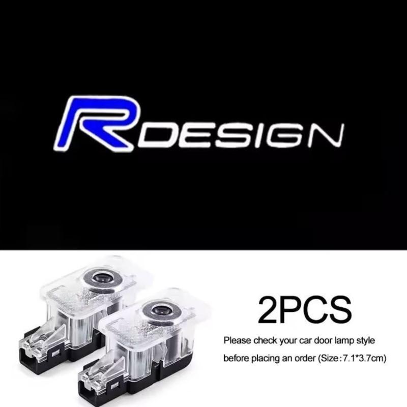 LED Car Door Logo Projector Light For Volvo XC90 V90 V60 XC60 V40 S80 S60 S90 C40 XC40 V70 XC70 C30 C70 EX90 Rdesign Accessory