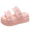 Summer Women Slippers New 2024 Thick Sole Dad Shoes Casual High Platform Slides Leisure Outside Flip-Flops Sneakers Woman 7.5CM