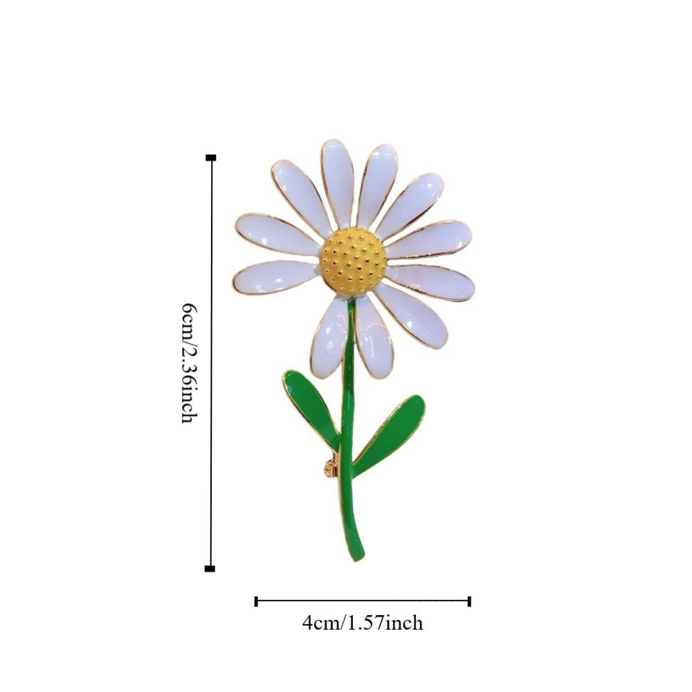 Брошь в виде ромашки в корейском стиле для воротника костюма в виде ромашки, индивидуальная брошь в том же стиле для женщин GD