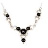 [F7401] - Silver 'Heaven' Onyx Necklace