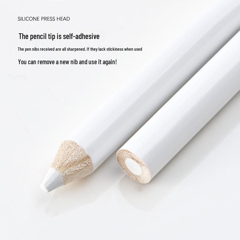 White Nail Art Rhinestone Adhesive Pencil for Pearls, Diamonds, and Phone Decoration