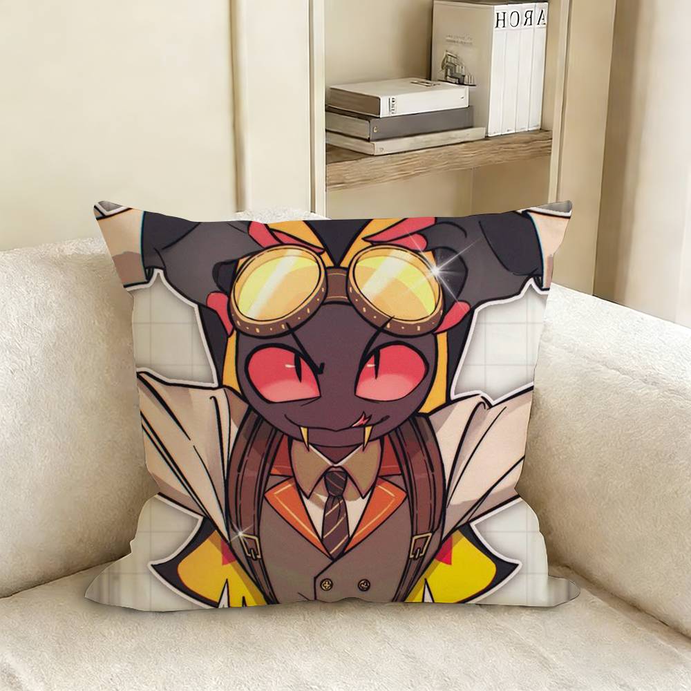 Sir Pentious HHazbin HHotel Pillow Case Living Room Sofa Cushion Cover Suitable For Home Bedroom Room Decoration