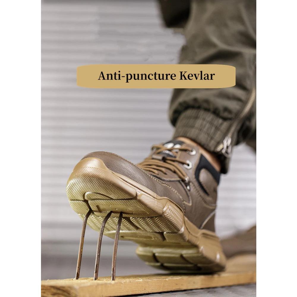 Мужская рабочая защитная обувь, устойчивая к проколам и ударам, со стальным носком, неразрушаемые рабочие кроссовки, защитные защитные ботинки