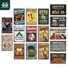 Decor 1pc German Vintage Metal Tin Sign, Wall Art Decor for Home Farmhouse Bar Pub Club, Gift for Friends, 7.9x11.8Inches