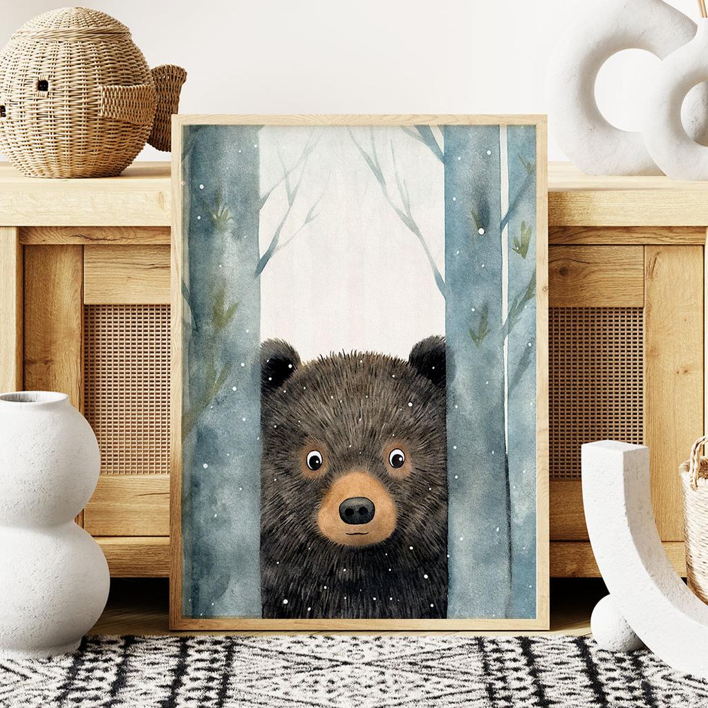 Plakat dla dziecka niedźwiadek