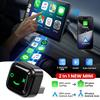 2 In 1 Wired To Wireless Carplay Android Auto Adapter OTA Upgrade Mini Dongle for OEM Wired CarPlay Android Auto Car Systems