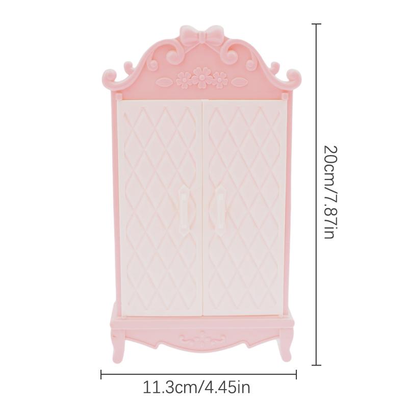 1:12 кукольных миниатюрных розовых шкафов для хранения вещей, шкафчиков, мебельных моделей, декора, игрушечных кукольных домиков, аксессуаров