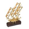 Antique Titanic Brass Ship with Wooden Base Showpiece for Home & Office Decoration