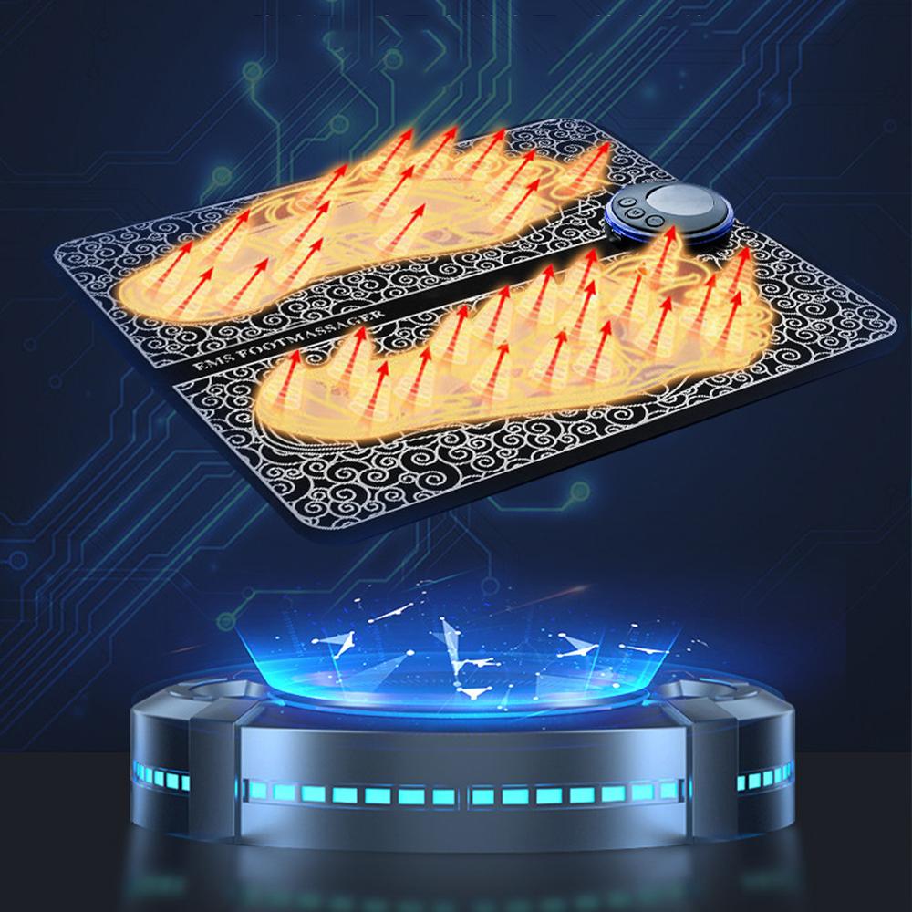 Массажный коврик для ног EMS Электрический TENS Стимуляция мышц Складная подушка для снятия боли в ногах Терапия Fisioterapia