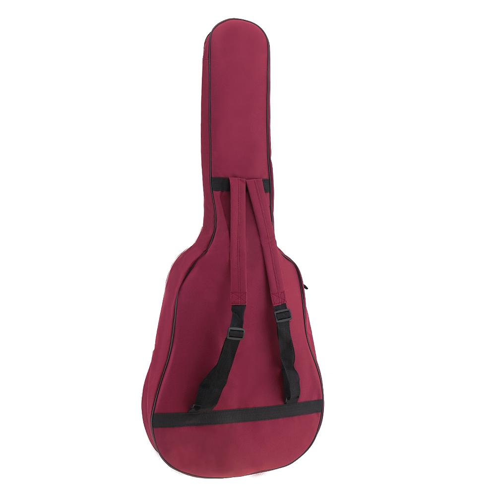 40/41 Inch Oxford Fabric Guitar Case Gig Bag Waterproof Backpack Double Straps Padded 5mm Cotton