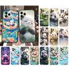 Panda Phone Case For iPhone Samsung Galaxy Redmi Xiaomi Oppo OnePlus Note S A 7 8 9 10 11 12 13 14 20 21 22 23 53 54 Pro Max Plus Ultra TPU Soft
