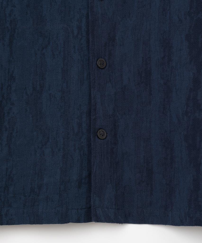 MILLO ARCHIVE Crepe Myrtle Half Shirt [Dark Blue]