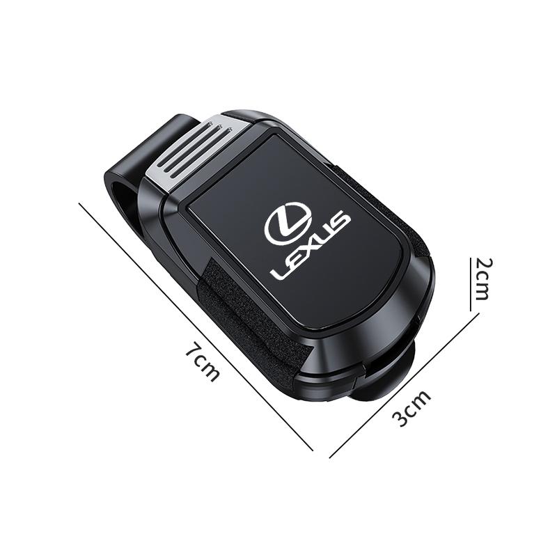 UKXU2 1Pcs Car Sunglasses Storage Clip Sun Visor Glasses Clamp Tire Valve Cap For Lexus F-SPORT ES RX NX LS UX LX GS IS300 IS430 RX350