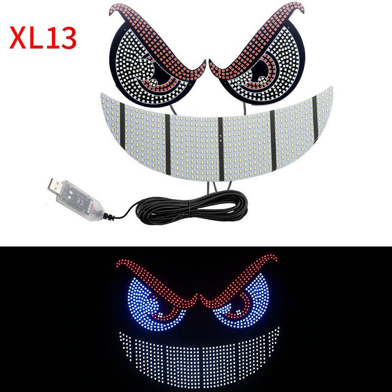 Светодиодный декоративный светильник «Глаз дьявола», Светодиодный светильник-эмодзи, Предупредительный свет на заднее стекло автомобиля