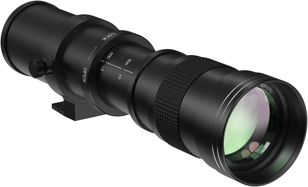 Lightdow Telephoto Lens Compatible with Nikon Manual Zoom Telephoto Lens Compatible with Nikon D5500 D3300 D3200 D5300 D3400 D7200 D750 D3500 D7500