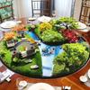 Floral Lazy Susan Centerpiece for Hotel Round Table Decoration