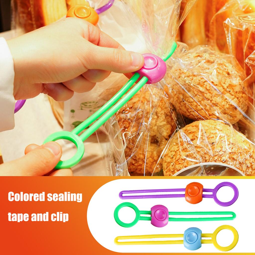 Color Sealing Band Sealing Clip Food Sealing Rope Tying Kitchen Food Rice Multifunctional Sealing Band