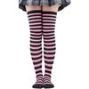 Autumn Winter Color Striped Stockings Japanese Over Knee Socks Fashion Women Keep Warm Sexy Slim Long Socks Striped Hosiery