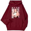 Зимние женские толстовки с капюшоном Anime Anya-Spy X Family Art Printed Sweatshirt Drop Sleeves Pocket Top Strecth warm Funny Woman Streetwear