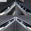 Car Armrest Window Glass Lift Button Switch Panel Decoration Cover Trim Accessories For Mazda 2 Demio 2015- Right Hand Drive