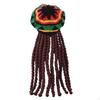 Rasta Hat with Dreadlocks Headgear for Club Party Performances Bar Carnival