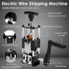 Manual/Drill Powered Wire Stripper Machine with Hand Crank Portable Wire Stripping Machine for 0.03-1inch Scrap Copper Recycling